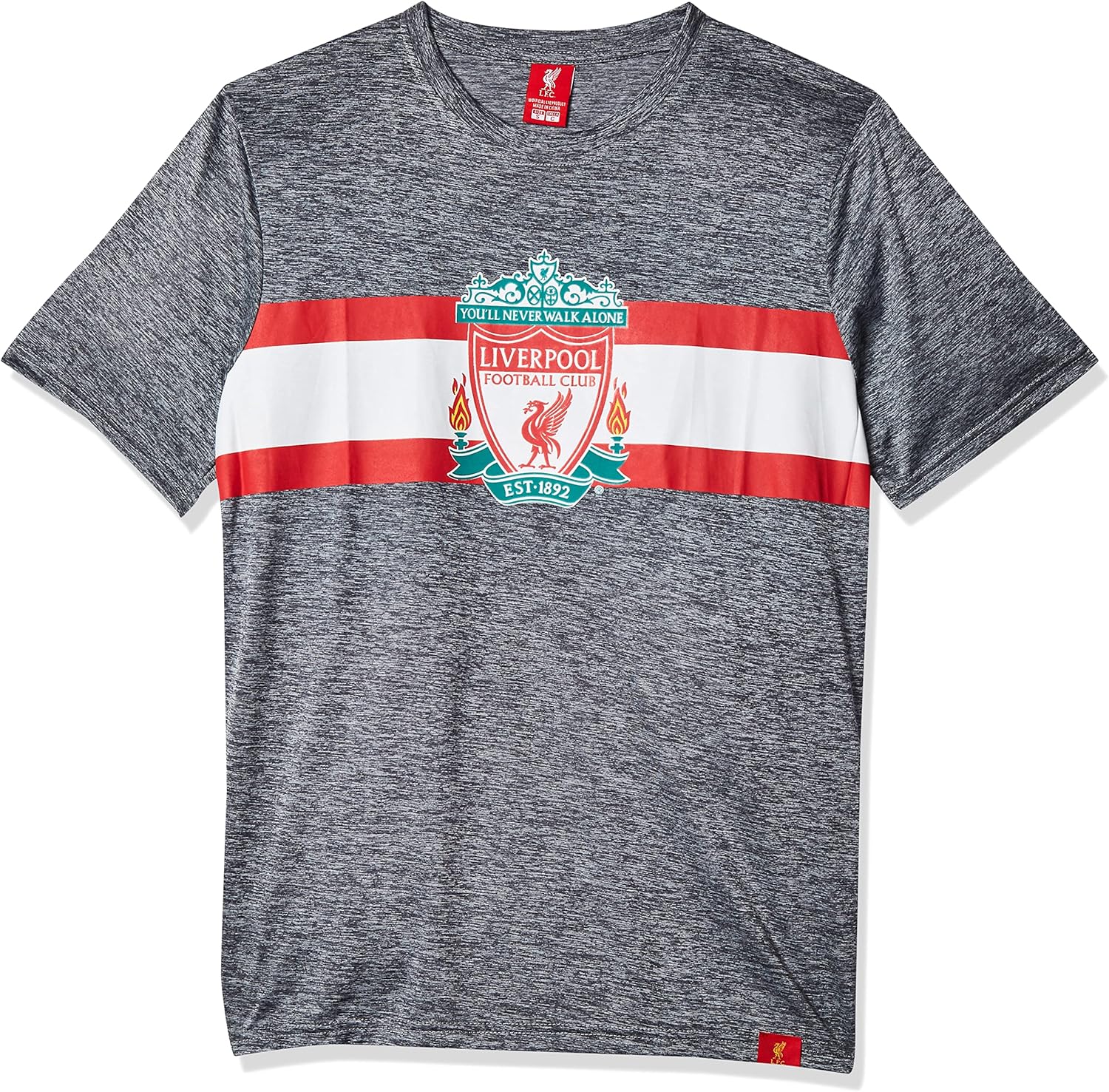 Icon Sports Mens International Soccer Liverpool Short Sleeve Color Block T Shirt Small Team Color
