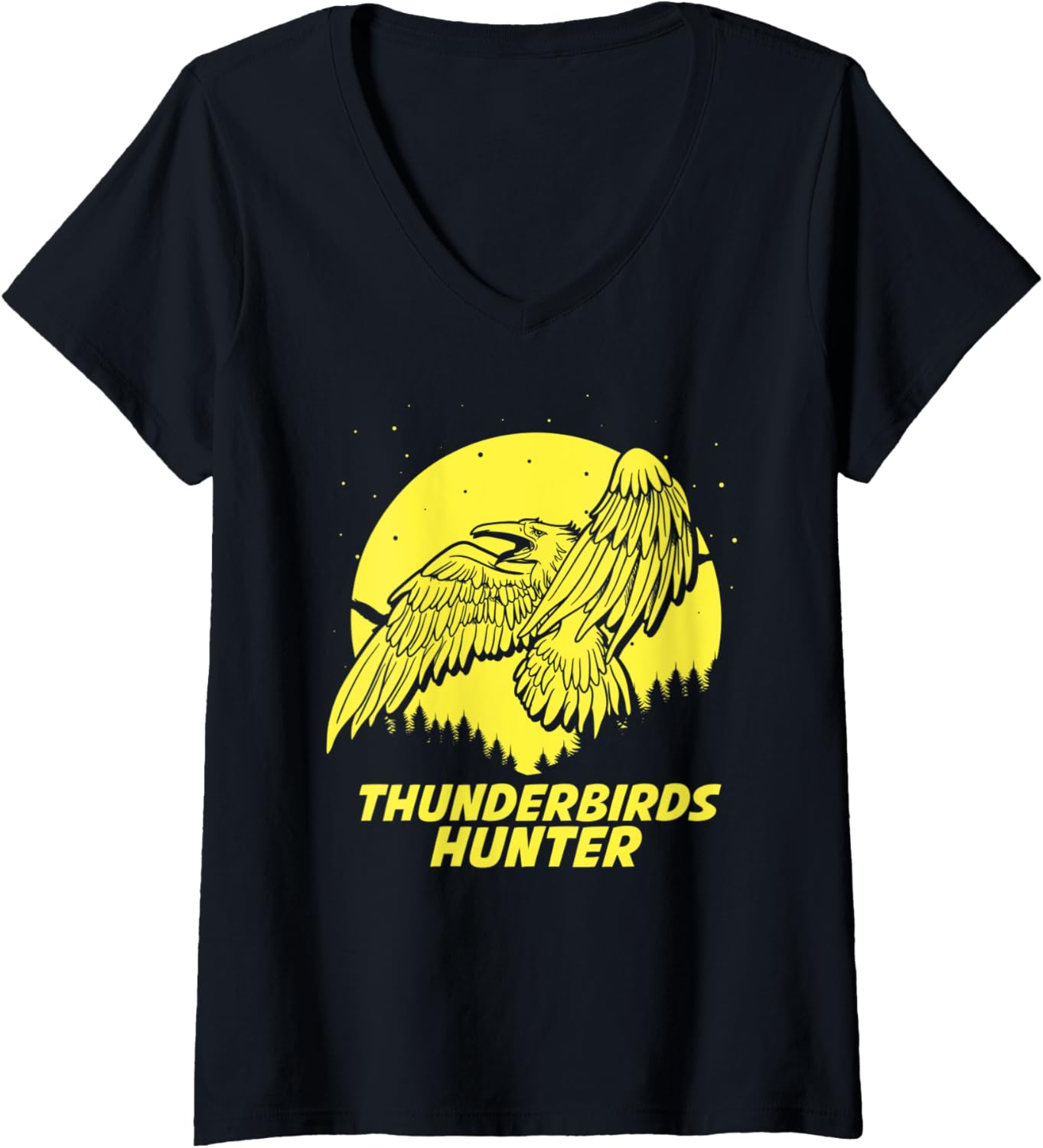 Womens Thunderbird Hide & Seek Hunter Champion Cryptid V Neck