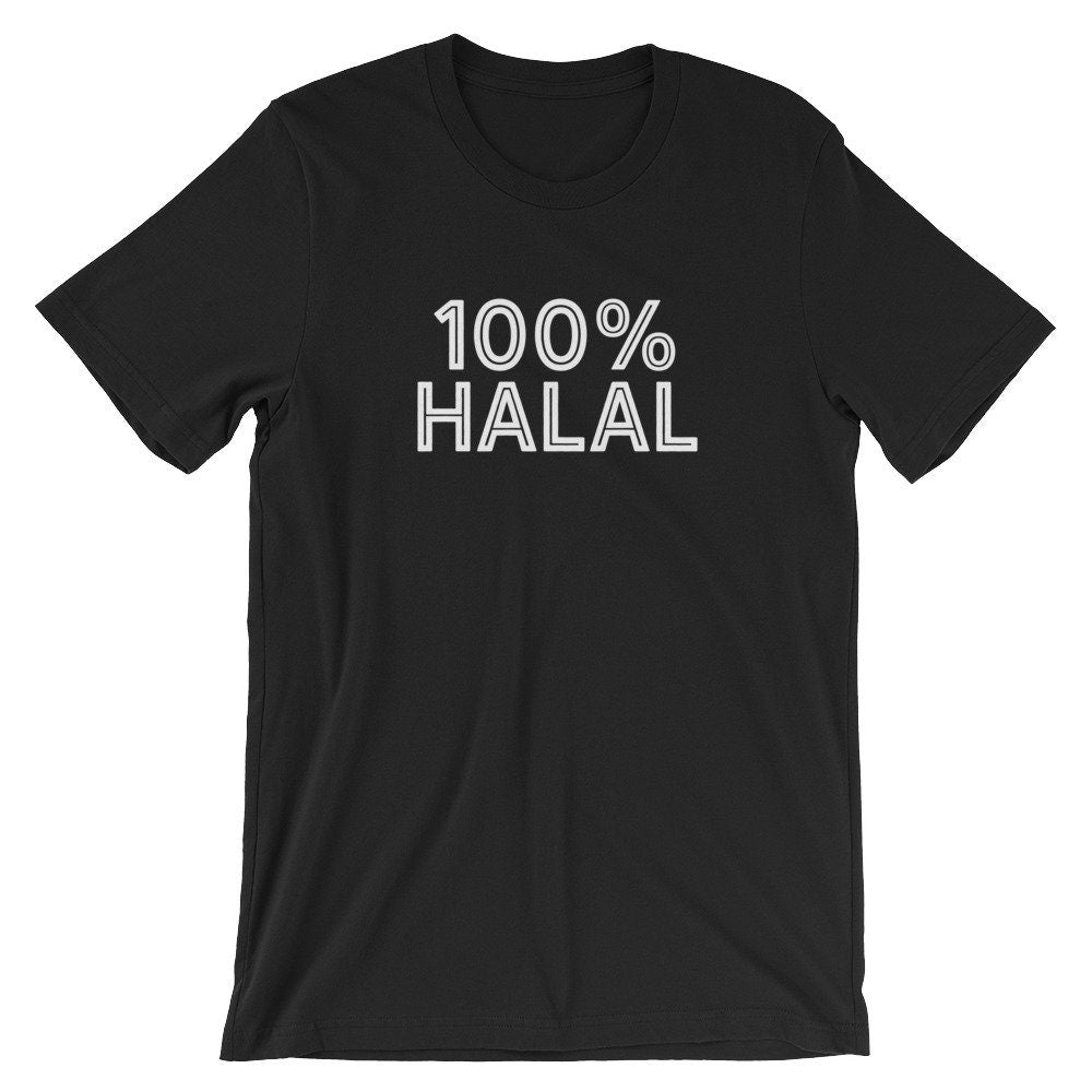 100 Halal Eid Mubarak Muslim Holiday Cool Unisex Shirt Blessed Eid National Muslim Law Humor TShirt Betst Souvenir ShortSleeve Tee Graphic Tee – Aesthetic Look · Great Gift For Fans