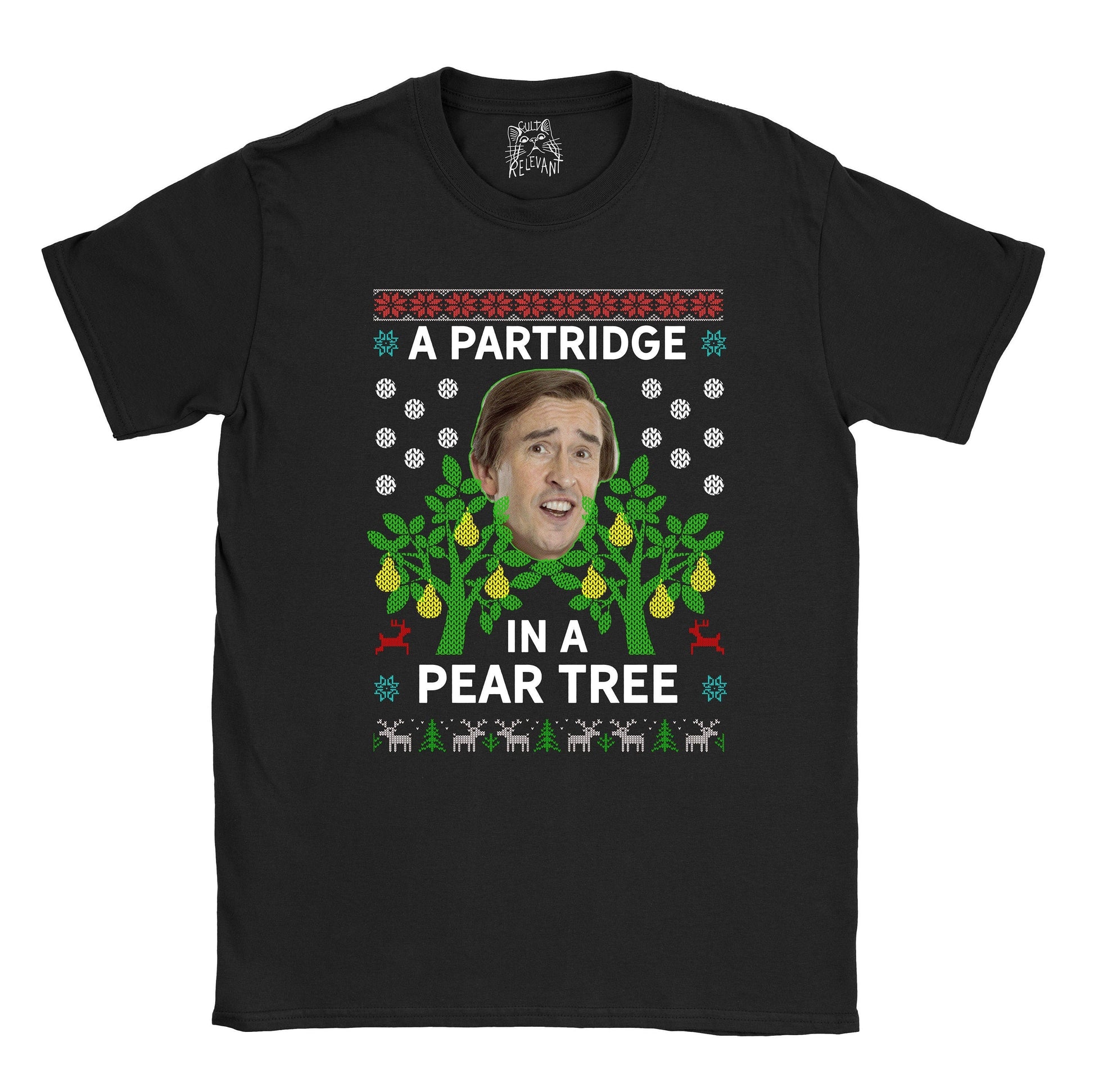 Alan Partridge A Partridge In A Pear Tree Christmas T Shirt Funny Xmas Tee Eco Graphic Tee – Cozy Vibes · Must-Have Style