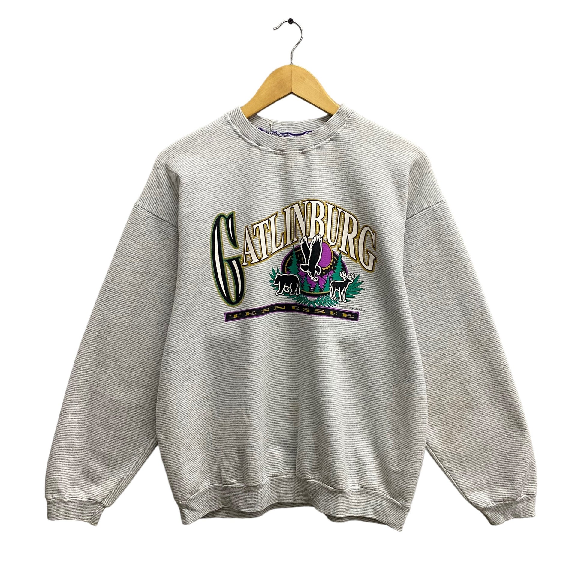 Vintage 90s Gatlinburg Tennessee Grey Sweatshirt Large Great Smoky Mountains Crewneck Grey Smoky Bear Sweater Pullover Print Logo Gatlinburg Sweatshirt – Feel-Good Design · Top Pick For Any Outfit