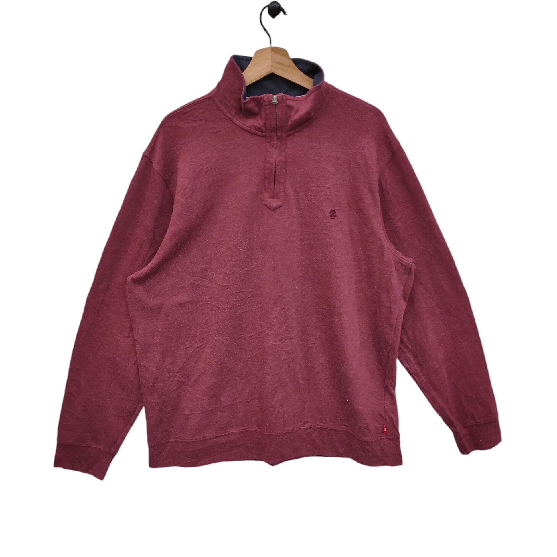 Izod Quarter Zip Sweatshirt Vintage Izod Embroidery Sweater Jumper Maroon Sweatshirt – Bold Style · Top Pick For Any Outfit