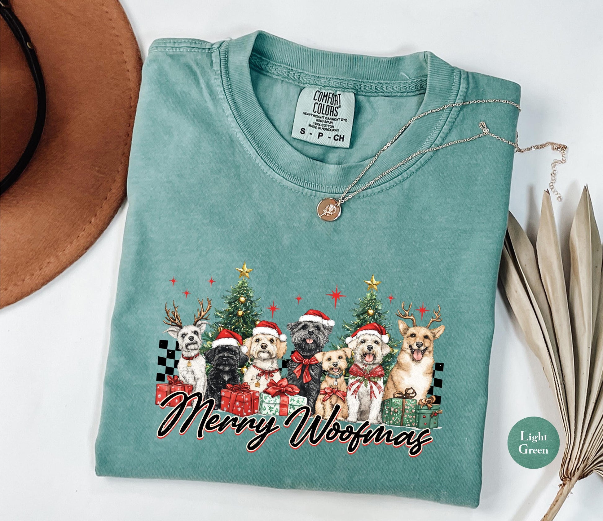 Merry Woofmas Christmas Tee Shirt Dog Christmas Shirt Dog Lover Gift Xmas TShirt Dog Owner Shirt Animal Lover Gift Graphic Tee – Cozy Vibes · Perfect For Daily Wear