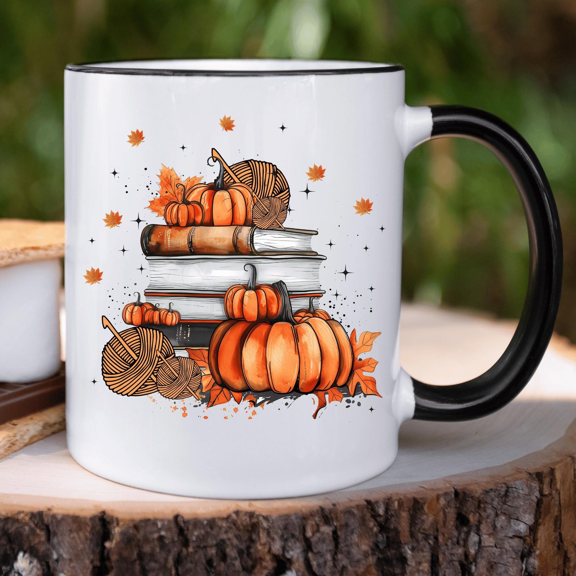 fall season coffee mug booklover gift mug crochet lover gift mug crochet fall mug book lover autumn book lover mug crochet fall Graphic Tee – Premium Graphic · Perfect For Daily Wear