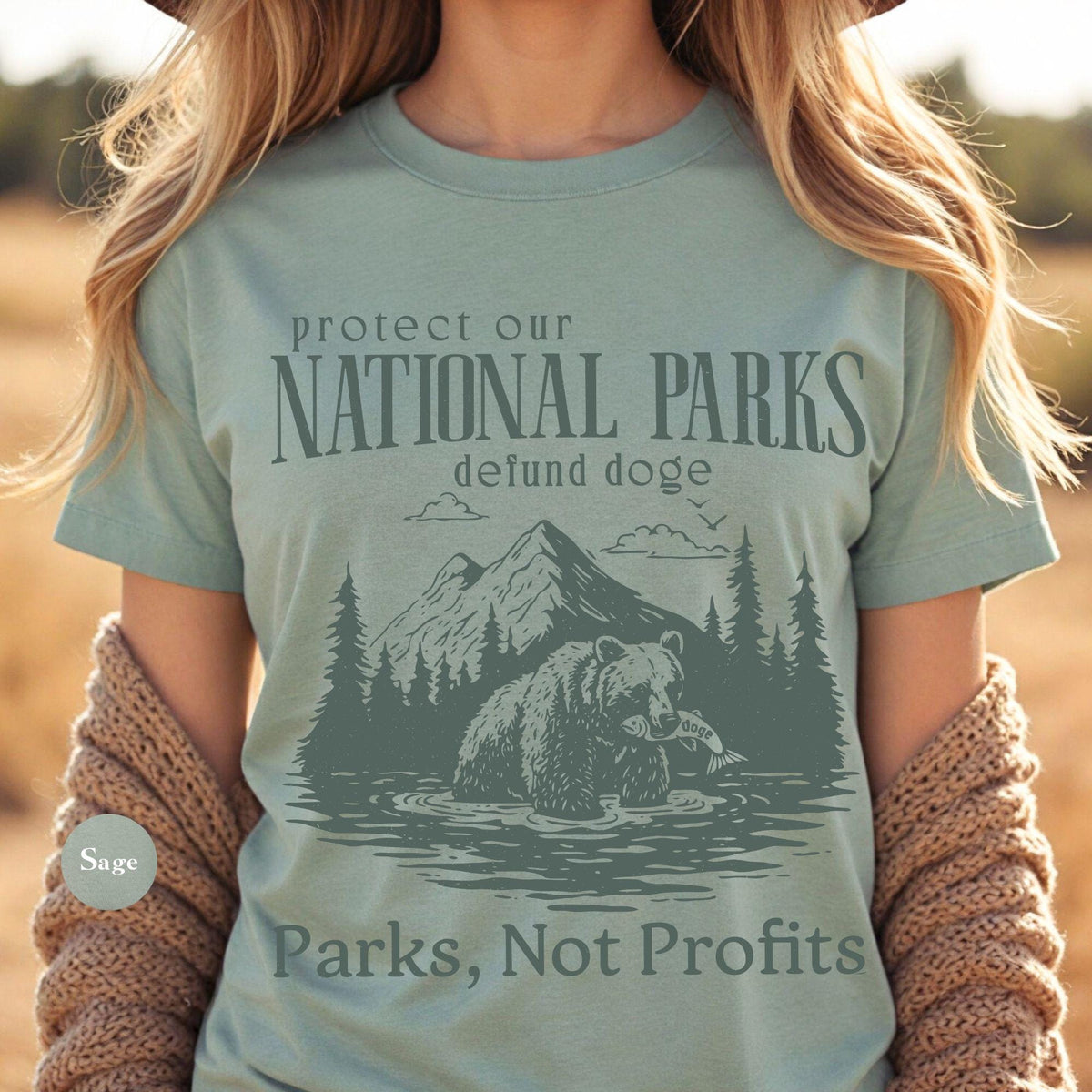 Protect Our National Parks Tee Shirt Retro Vintage Support National Parks Graphic Shirt Defund Doge Shirt Parks Not Profit Shirt Graphic Tee – Cozy Vibes · Top Pick For Any Outfit
