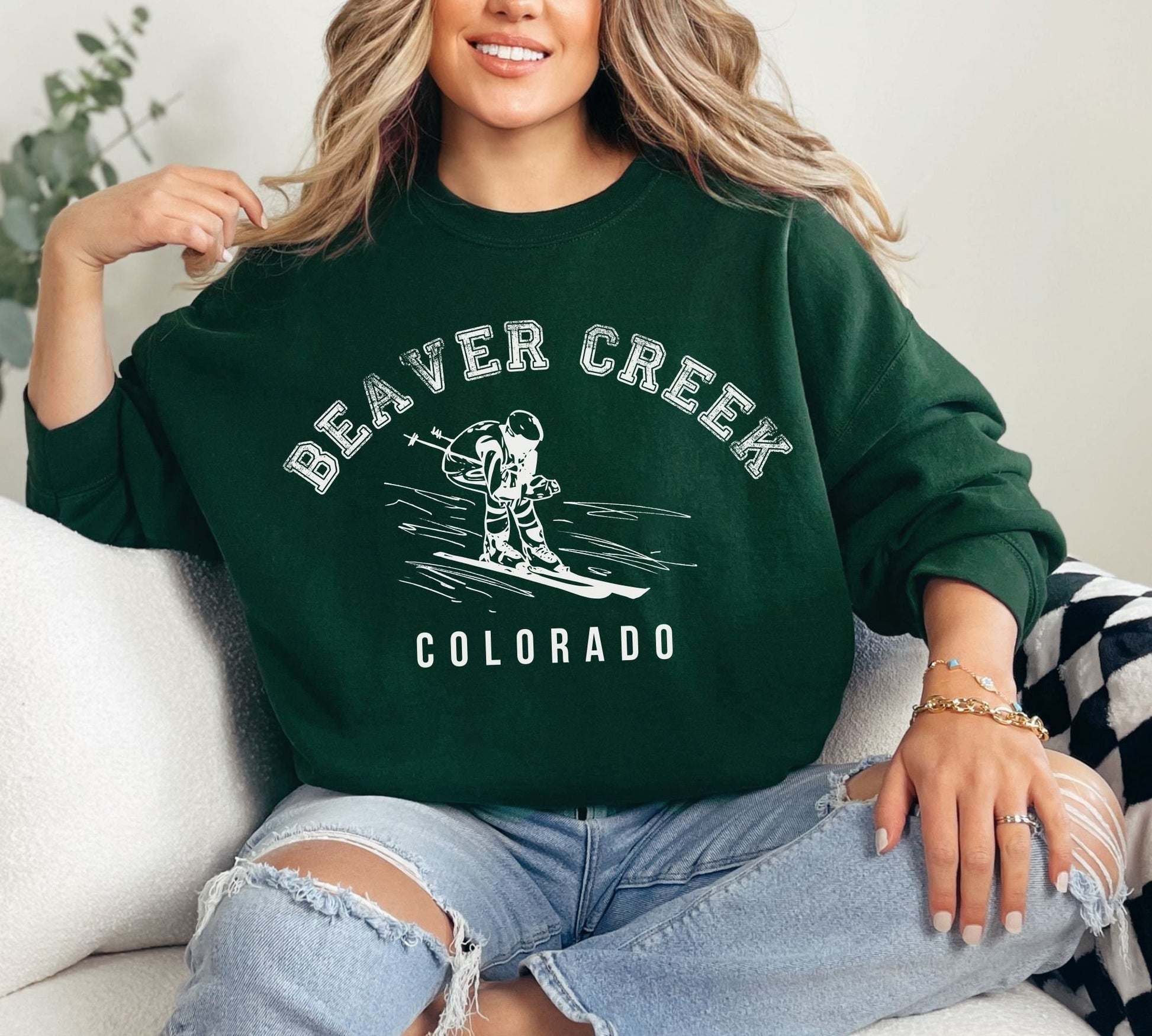 Beaver Creek Sweater Colorado Sweatshirt Colorado Pullover Vintage Inspired Colorado Sweatshirt Ski Resort Unisex Crewneck Sweatshirt Sweatshirt – Feel-Good Design · Top Pick For Any Outfit