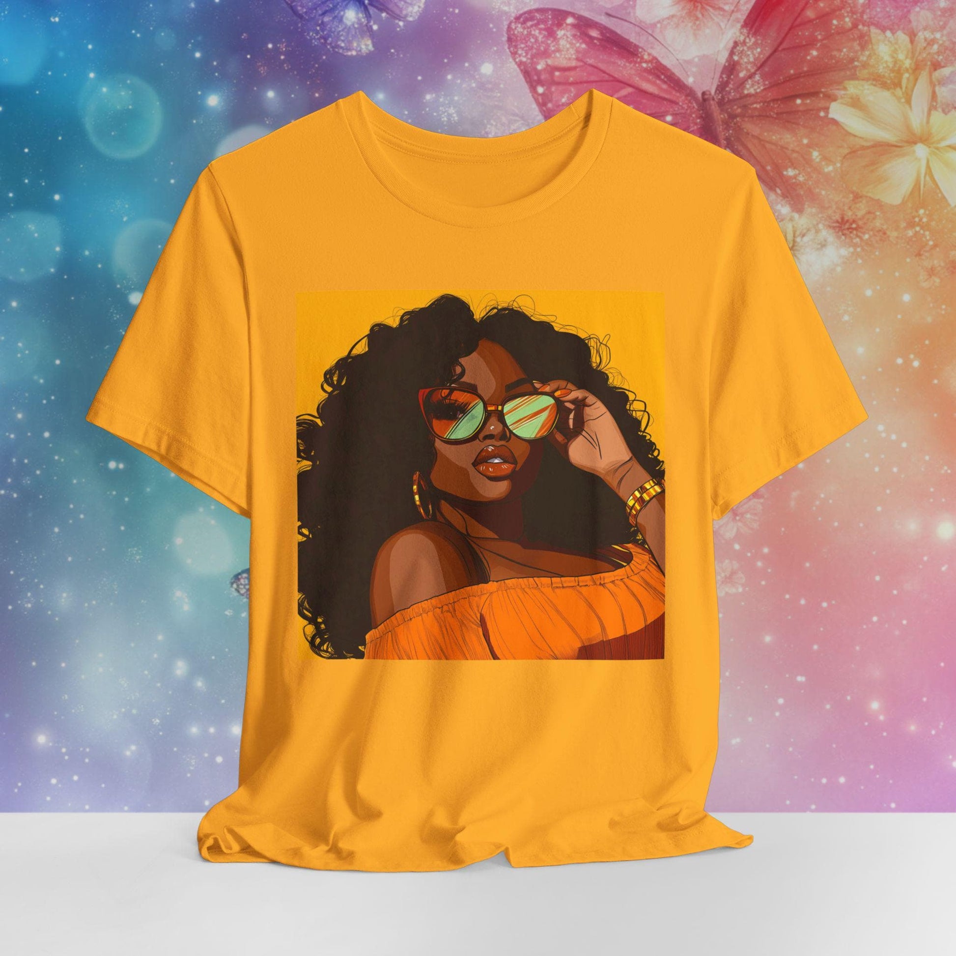 Black Curly Queen TShirt Curly Queen Apparel Black Beauty Vibes Tee Premium Bella Canvas XS to 5XL Graphic Tee – Aesthetic Look · Trending Graphic Apparel